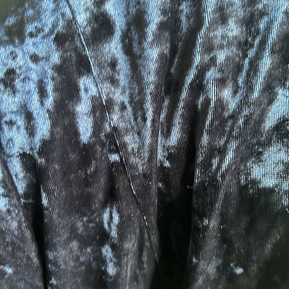 American Eagle Crushed Velvet Ruffle Mini Dress - Picture 9 of 9